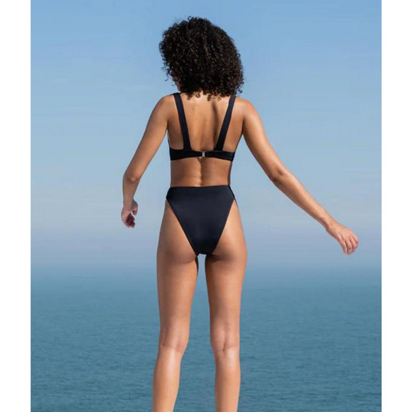 HAIGHT Mah High Cut Bikini Bottom Black Size S 1632 - Picture 2 of 2